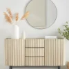 Reeded Wood Sideboard