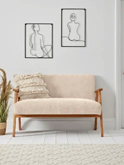 Relaxed Lounge Sofa - Natural Linen