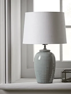 Ribbed Crackle Glaze Table Lamp