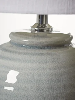 Ribbed Crackle Glaze Table Lamp