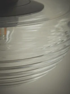 Ribbed Crescent Table Lamp