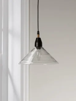 Ribbed Glass Shade Pendant