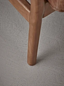 Ribbed Leather Armchair - Tan