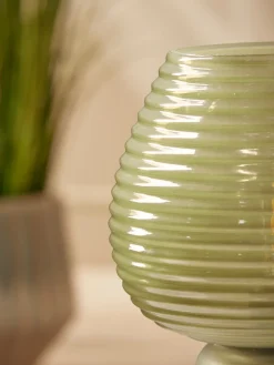 Ribbed Round LED Lamp - Neutral