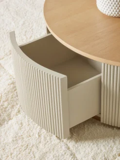 Round Fluted Coffee Table