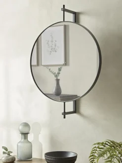 Round Industrial Mirror