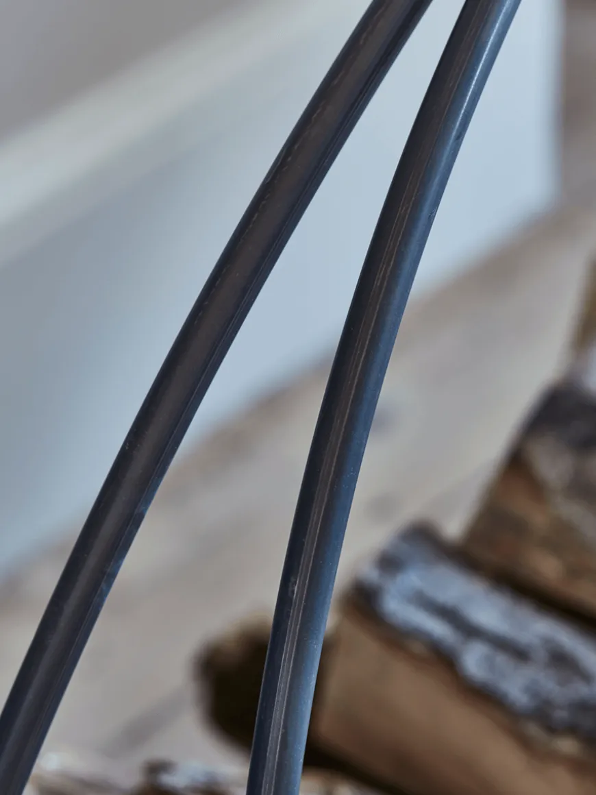 Round Iron Log Holder