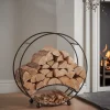 Round Log and Kindling Holder