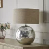 Round Mirrored Glass Table lamp