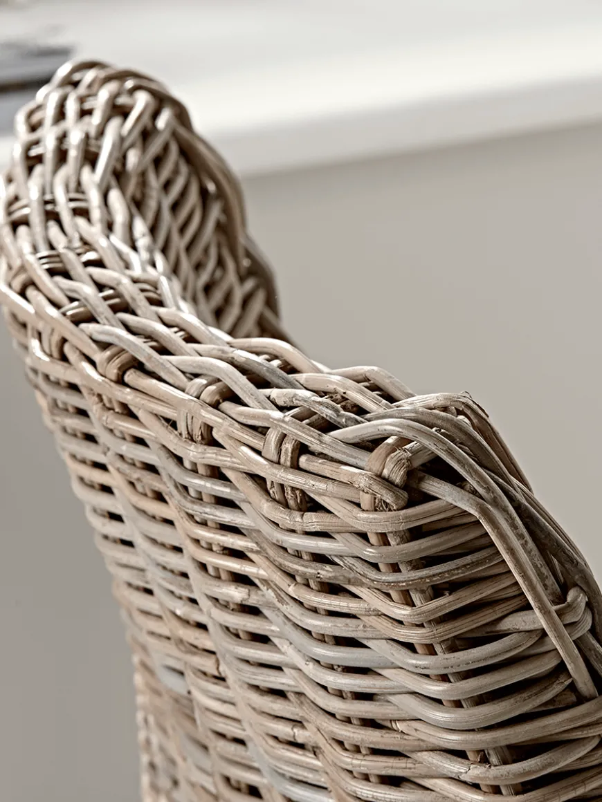 Round Rattan Counter Stool