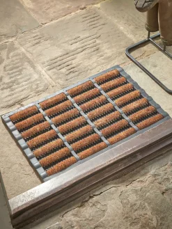 Rubber Border Doormat - Natural