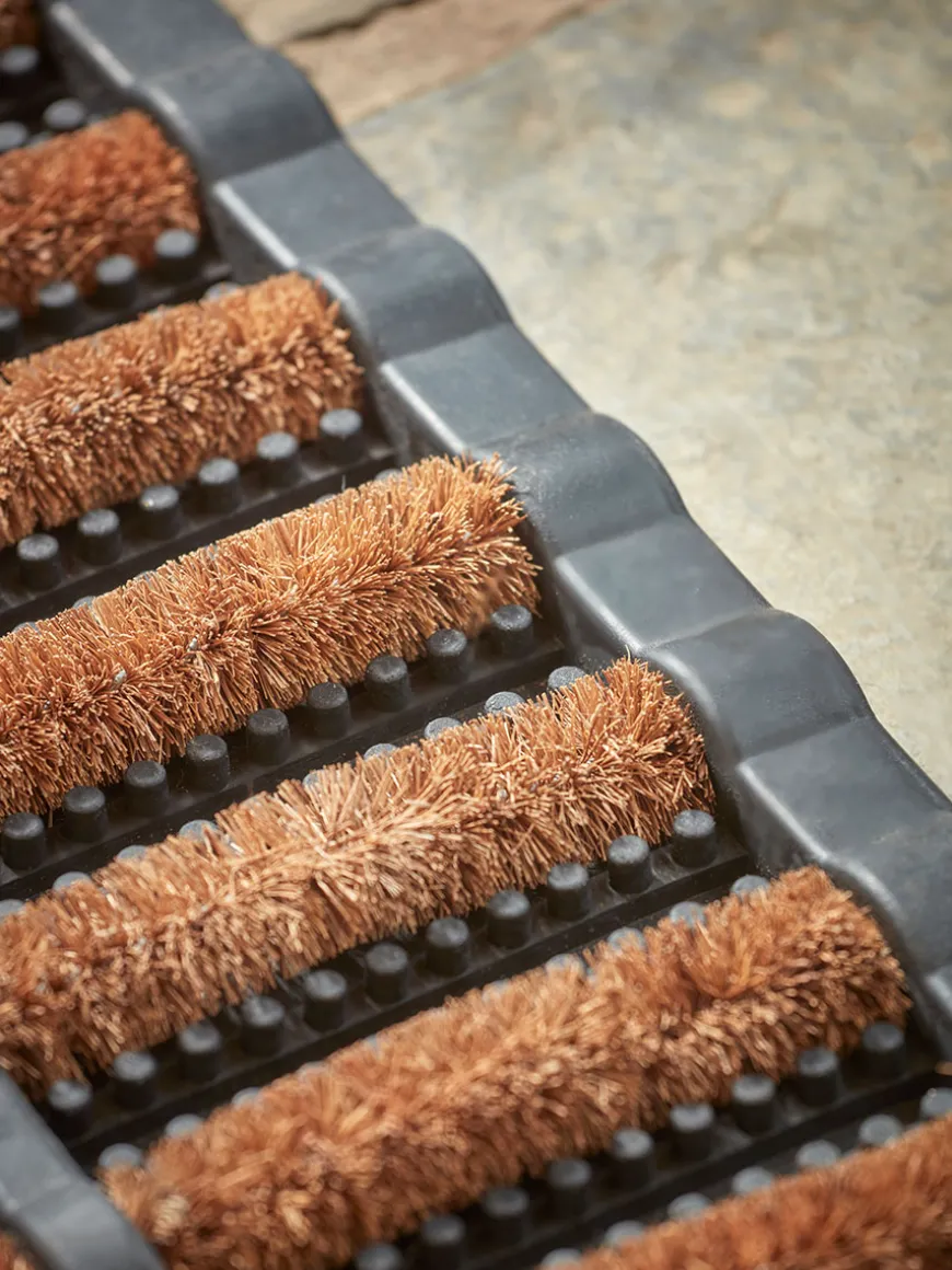 Rubber Border Doormat - Natural