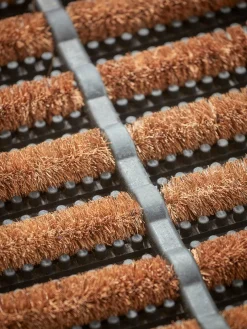 Rubber Border Doormat - Natural