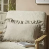 Ruffle Rectangular Cushion - Natural