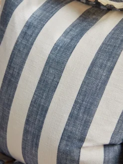 Ruffle Square Cushion - Nautical Stripe
