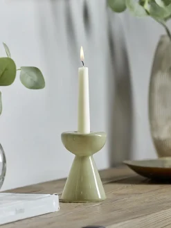 Sage Glass Candleholder