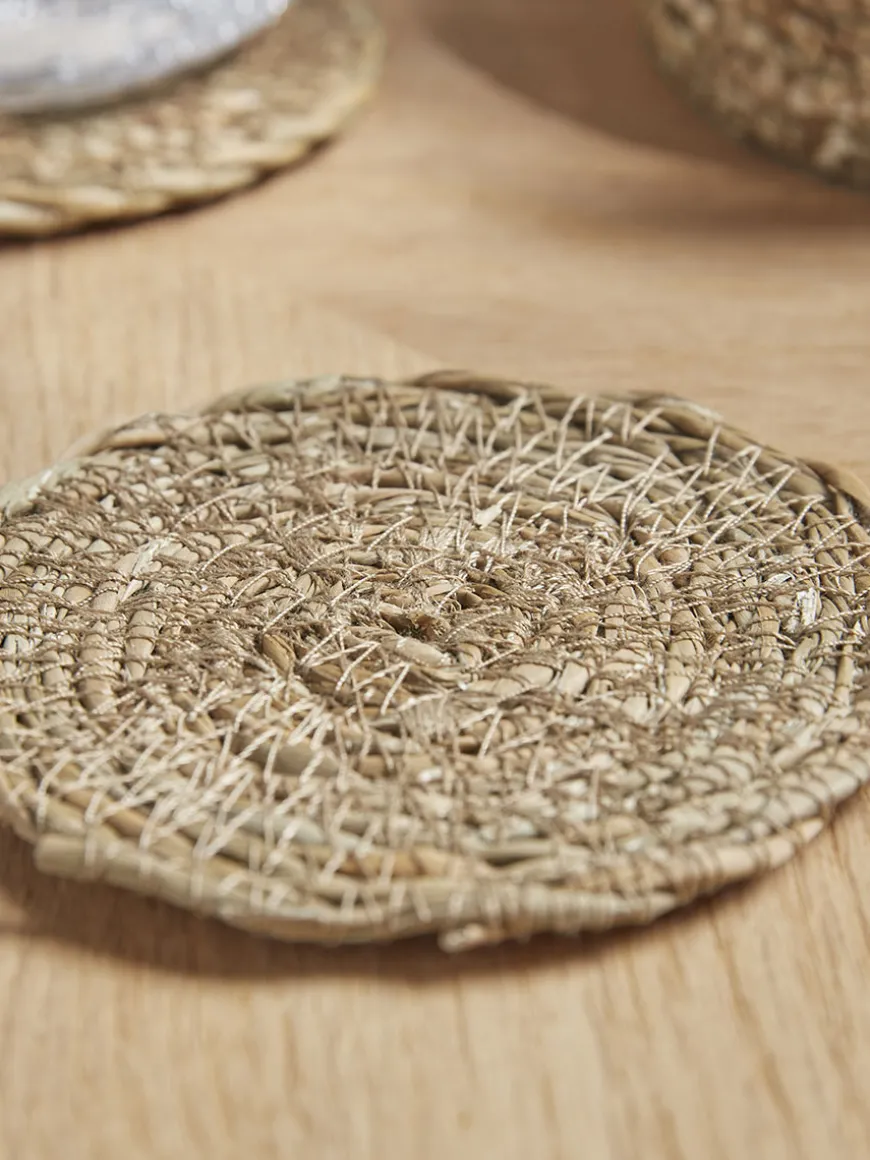 Seagrass Coaster Set