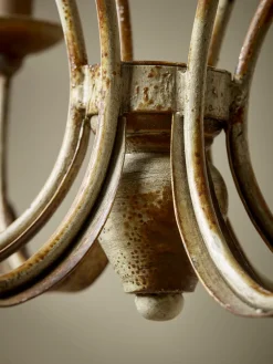 Six Arm Scroll Chandelier