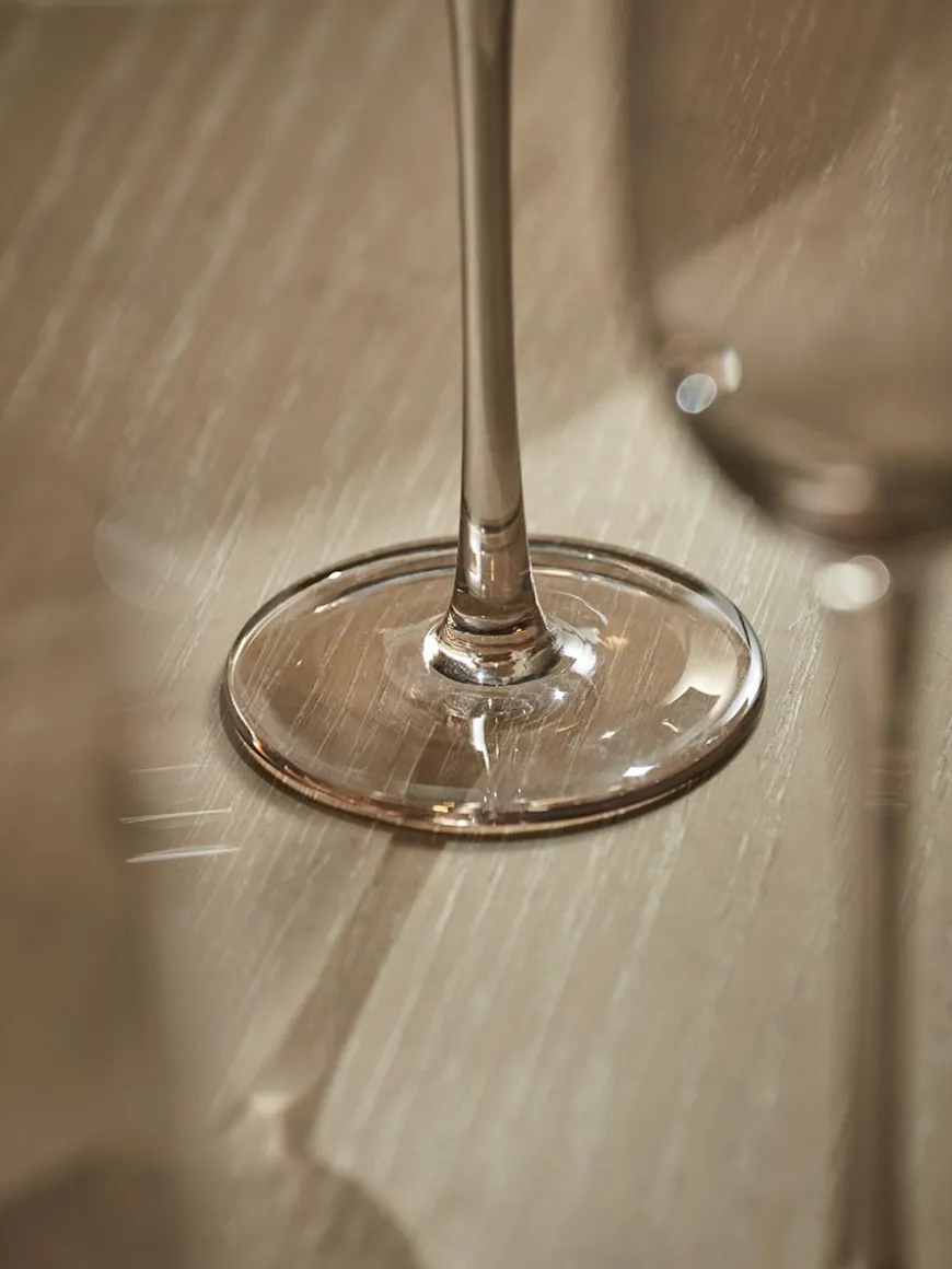 Six Smoked Champagne Flutes