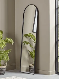 Slim Arch Mirror - Black
