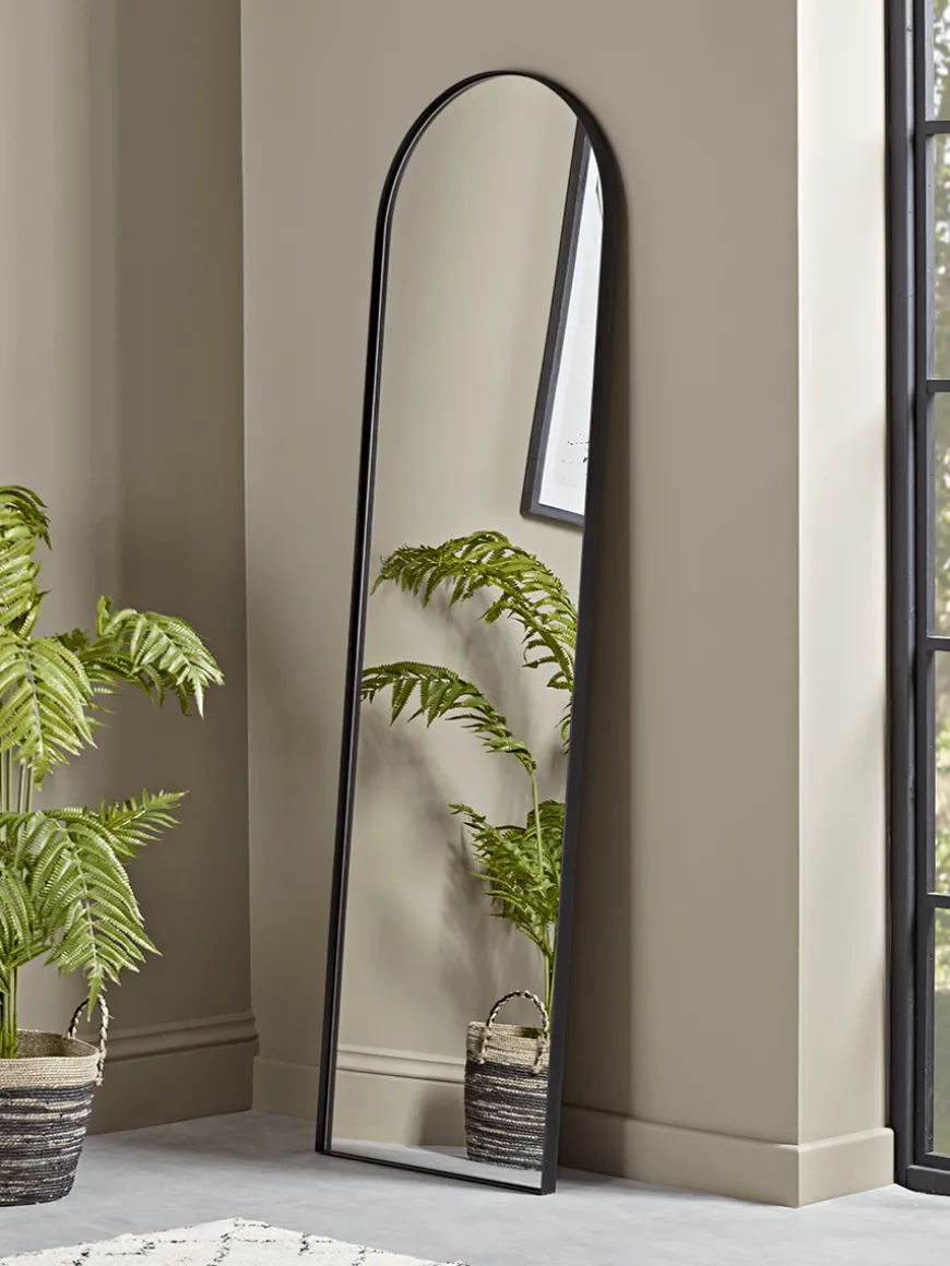 Slim Arch Mirror - Black