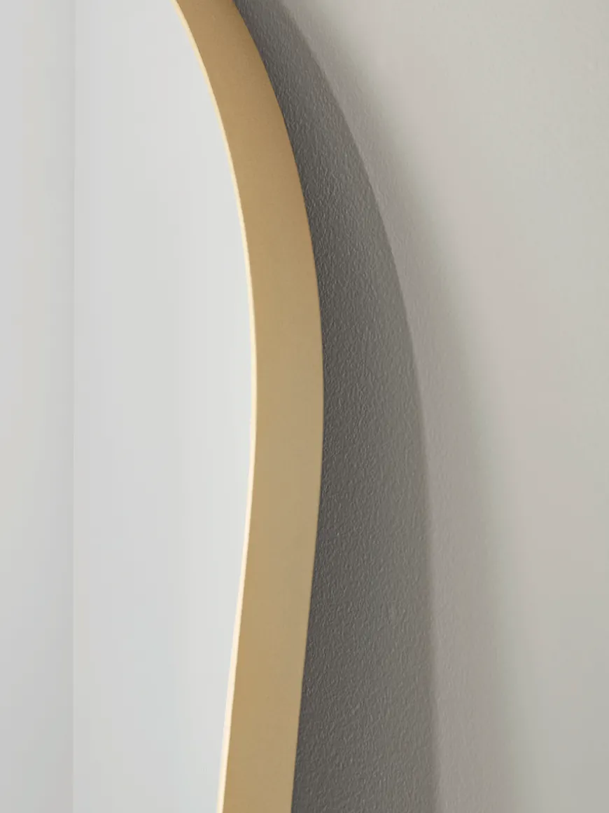 Slim Arch Mirror - Soft Gold