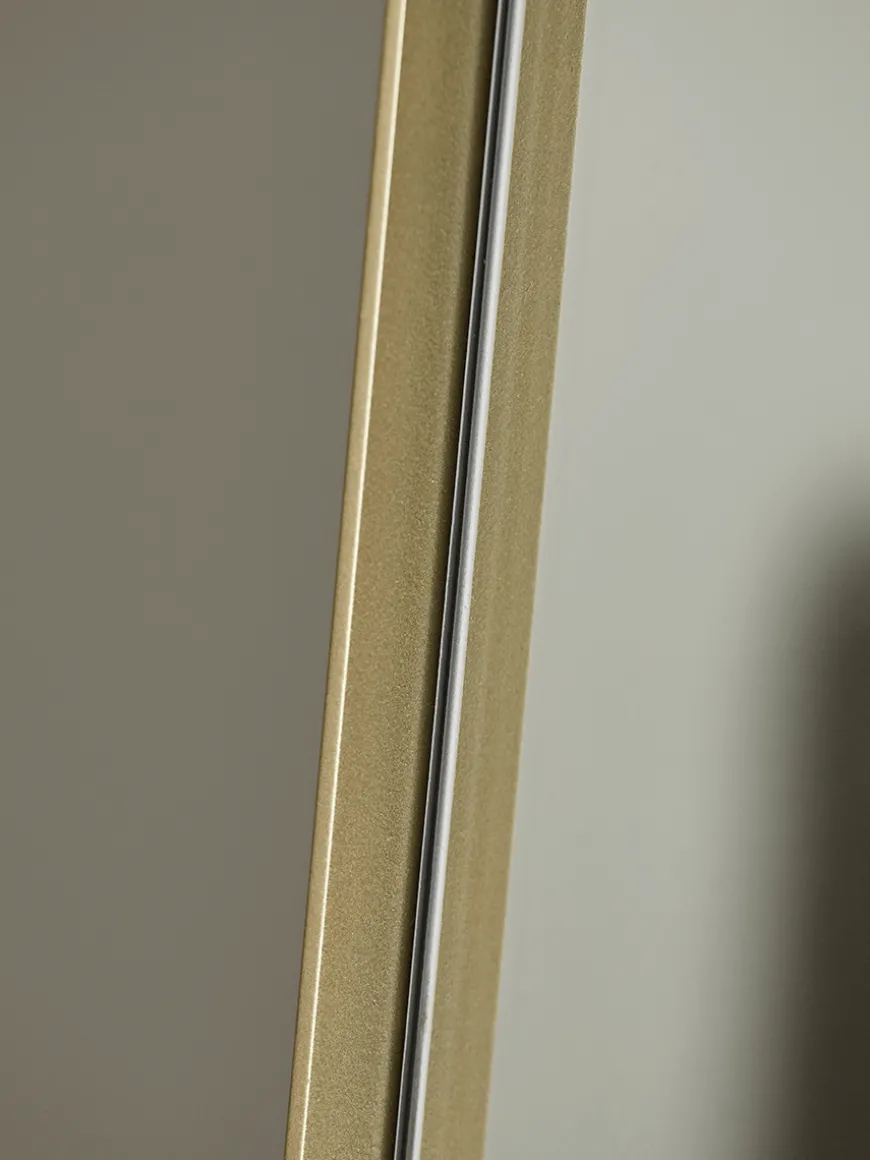 Slim Arch Mirror - Soft Gold