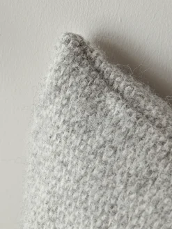 Soft Wool Cushion Cover - Blue & Grey