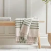Soft Wool Large Throw - Olive Checked