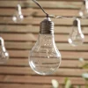 Solar Bulb Festoon Lights - Warm White
