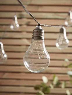 Solar Bulb Festoon Lights - Warm White