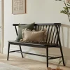 Spindle Back Bench - Black