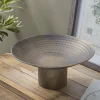 Standing Brushed Metal Bowl