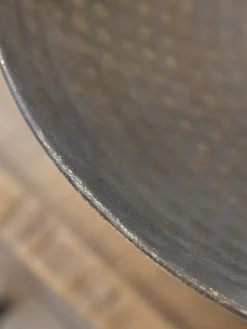 Standing Brushed Metal Bowl