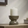 Standing Olive Pillar Candle Holder