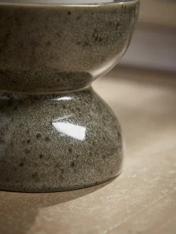 Standing Olive Pillar Candle Holder