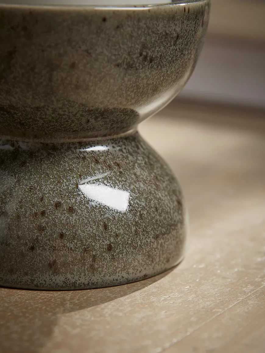 Standing Olive Pillar Candle Holder