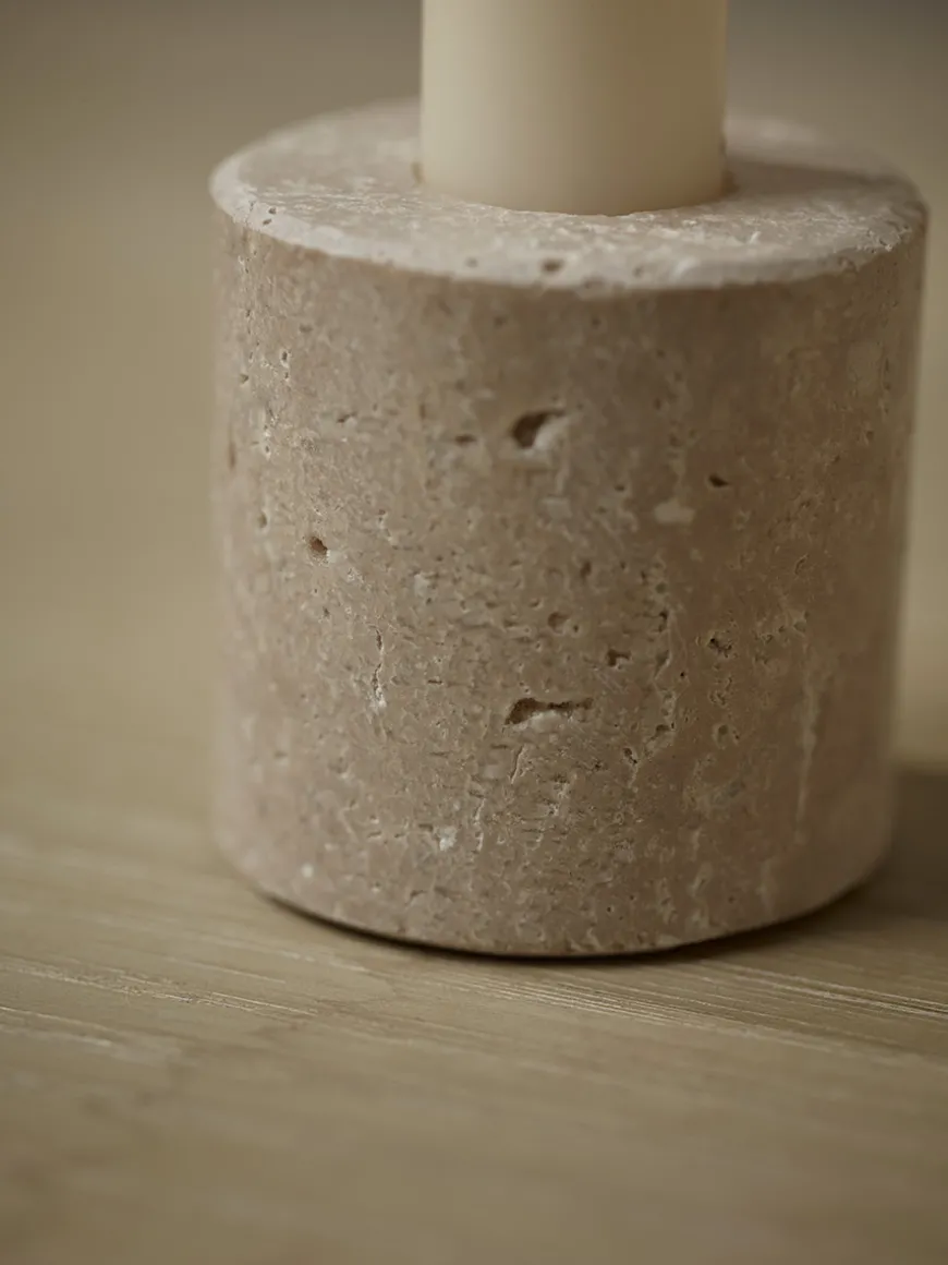 Stone Dinner Candle Holder