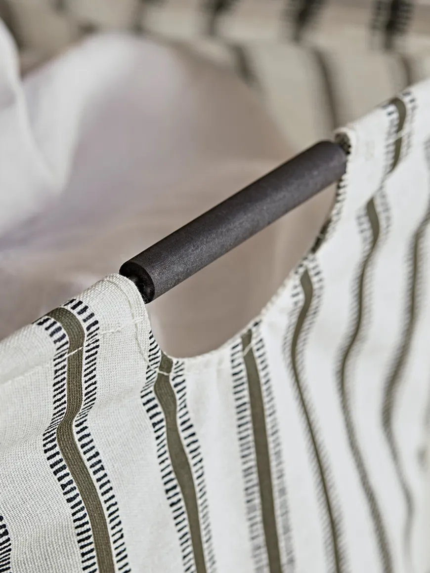 Striped Laundry Basket