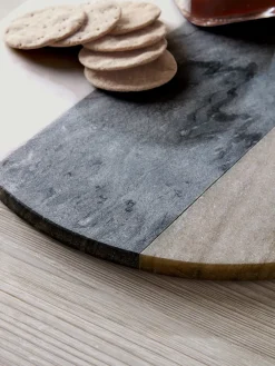 Striped Marble Serving Board - Round