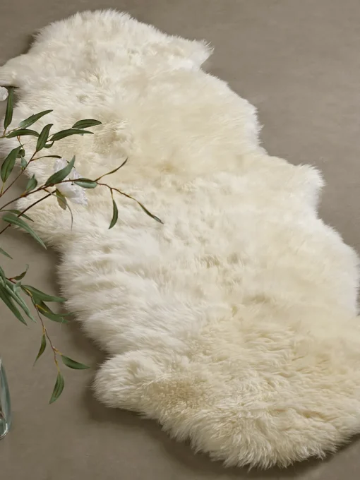 Sumptuous Sheepskin Double Rug - Ivory