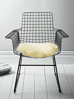 Sumptuous Sheepskin Seat Pad - Ivory