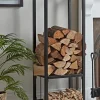 Tall Layered Log & Kindling Holder