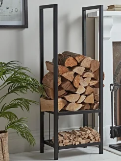 Tall Layered Log & Kindling Holder
