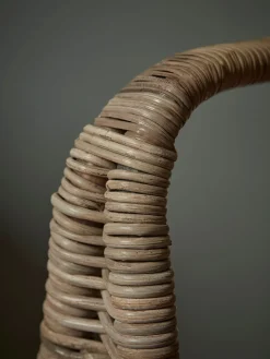 Tall Rattan Log Holder
