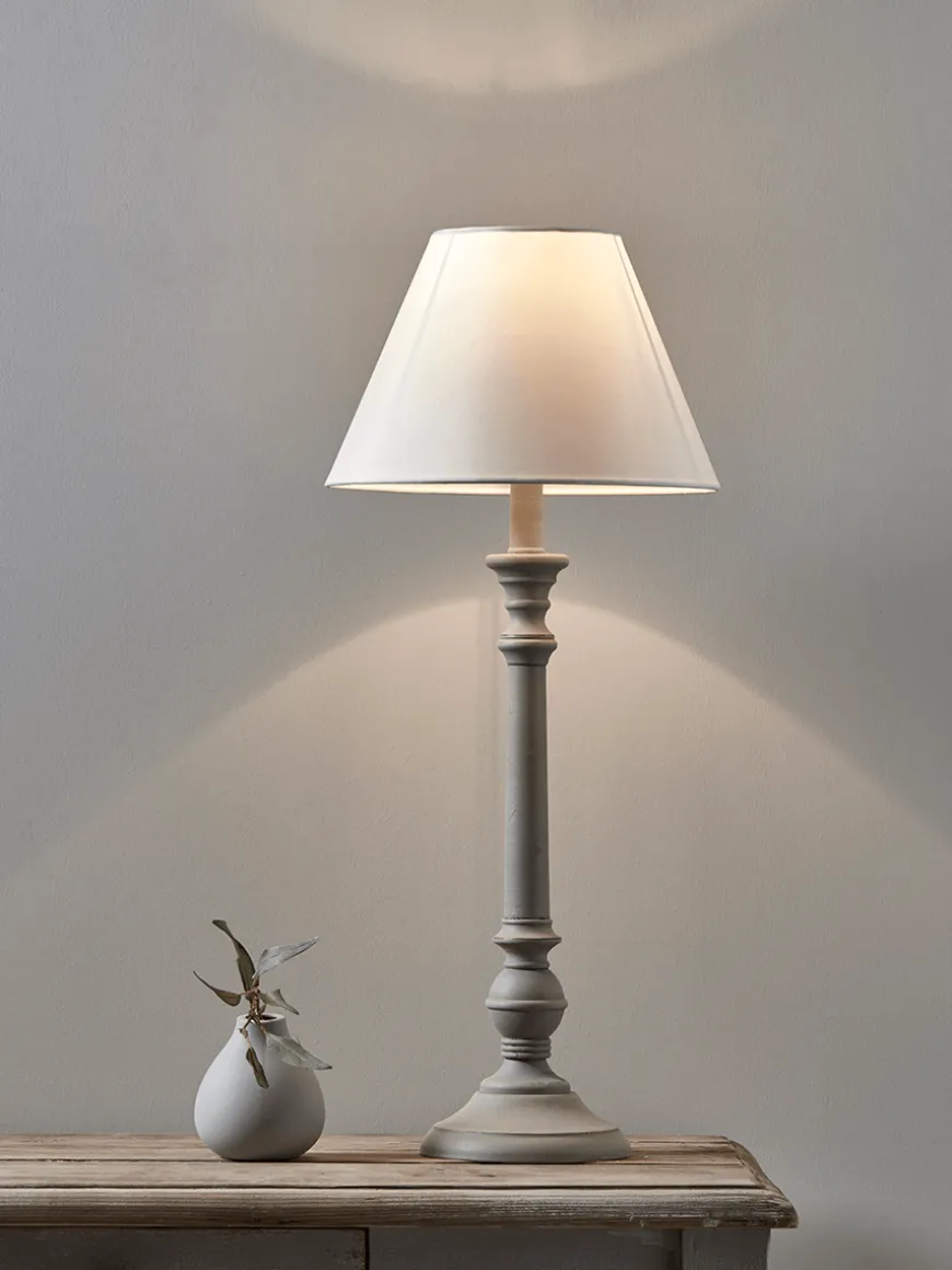 Tall Turned Bedside Lamp