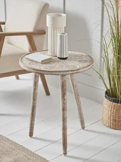 Taman Wooden Side Table