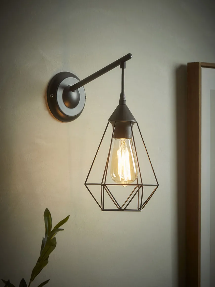 Tapered Cage Wall Light