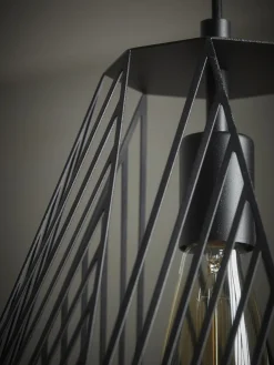 Tapered Geometric Cage Pendant
