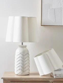Tapered Scalloped Edge Shade